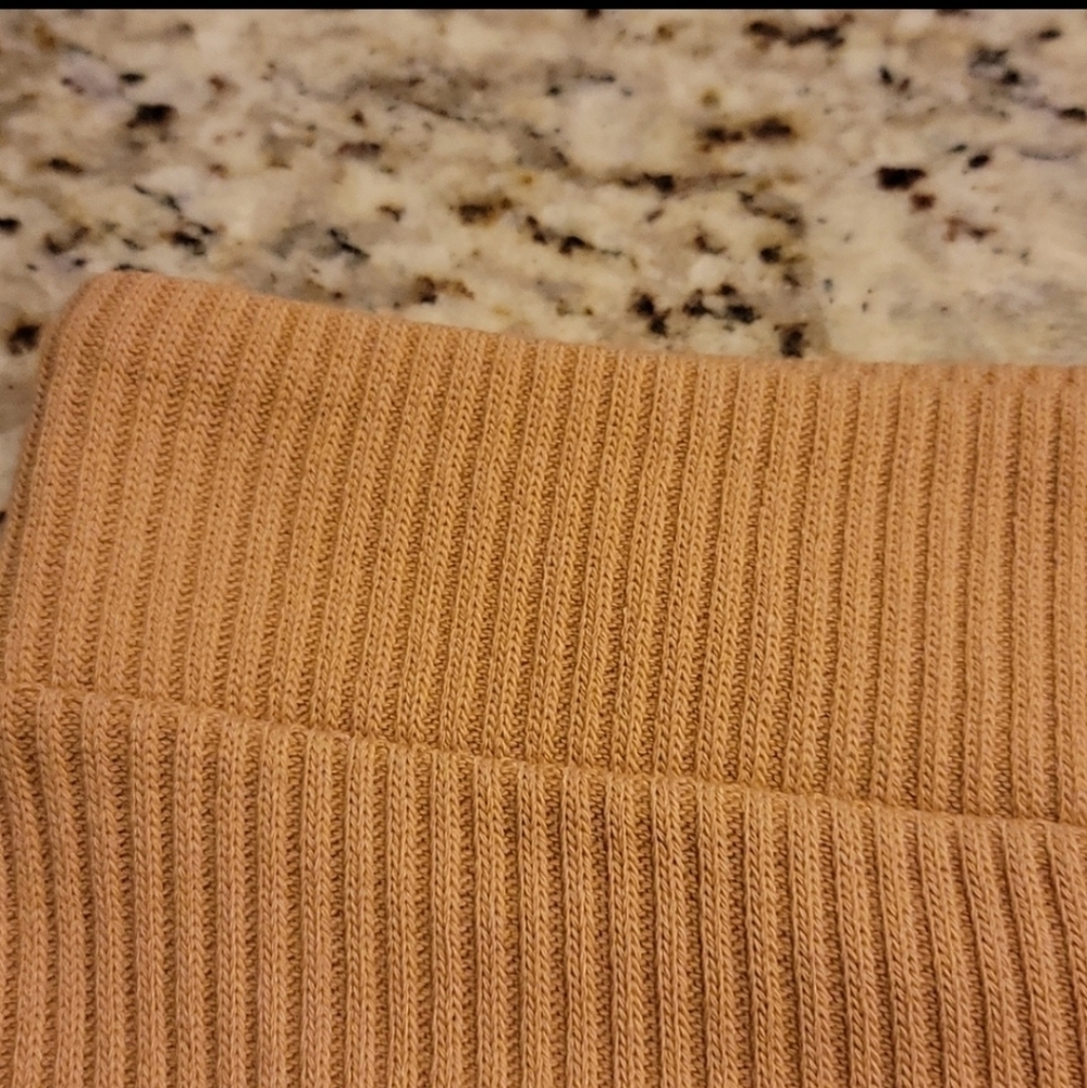 Lett Gotland Knit Bike Shorts in Nude Loungewear Ribbed NWT Like Skims. - Picture 6 of 6